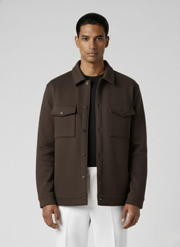 Dubel Layer Coffee Shacket