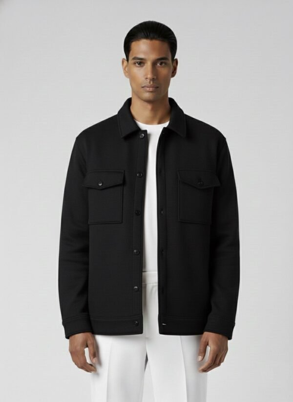 Dubel Layer Black Shacket