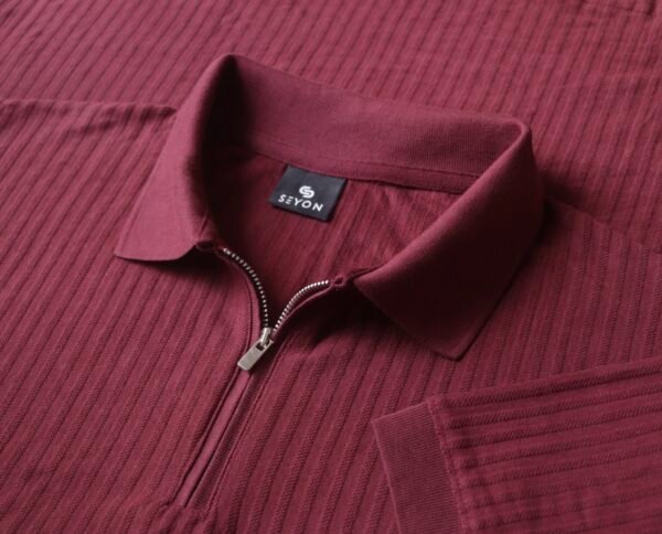 Maroon Solid zipper