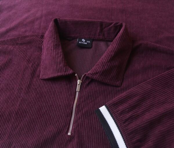 Vintage zipper polo - Maroon