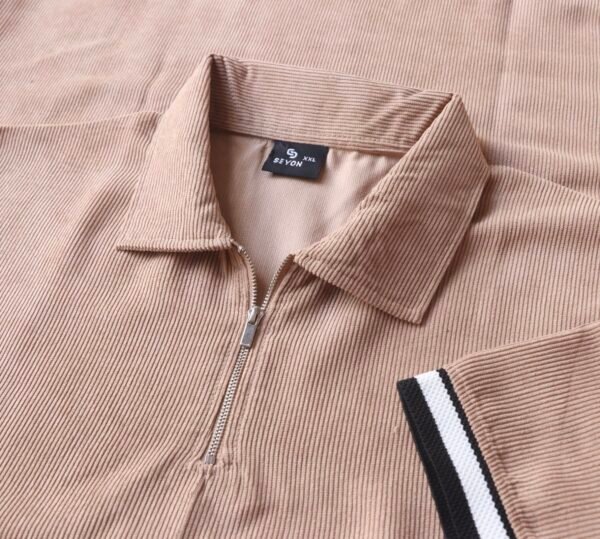 Vintage zipper polo - Beige