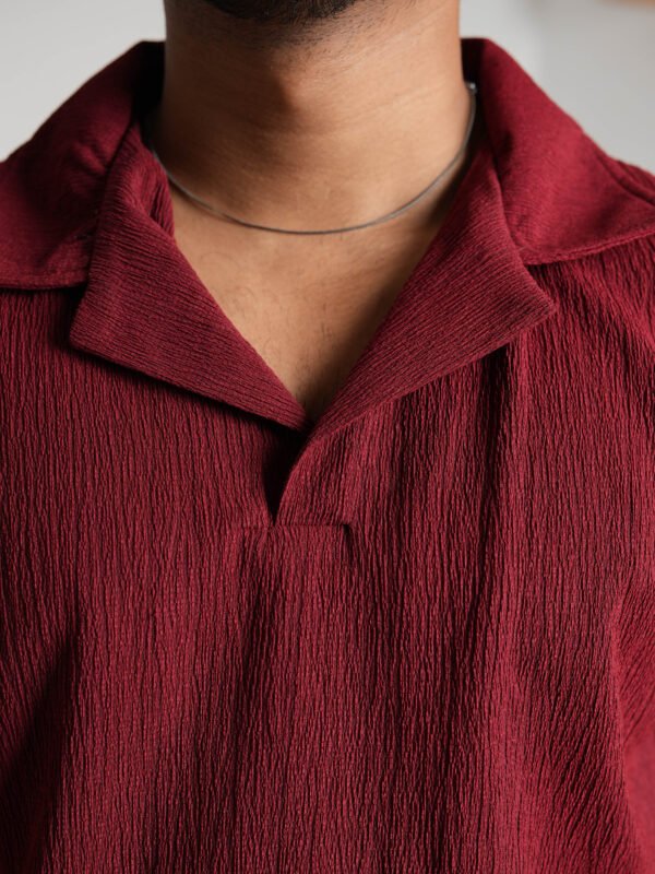 Cuban Collar - Reddish maroon